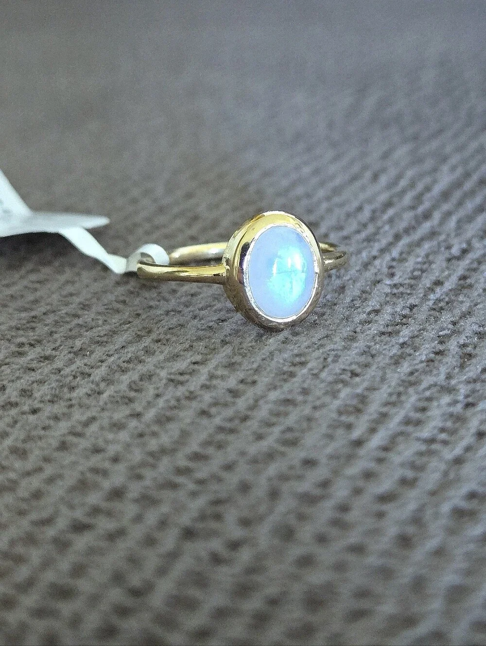 Shivam Rainbow🌈 Moonstone🌙 Ellipse Ring💍 - NWT